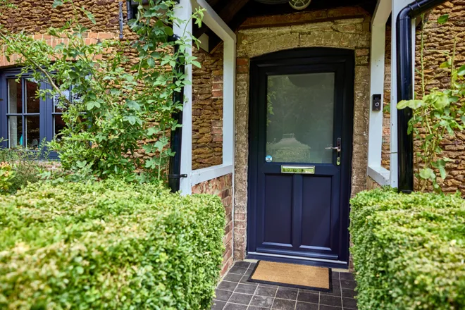 Blue Front Upvc Door