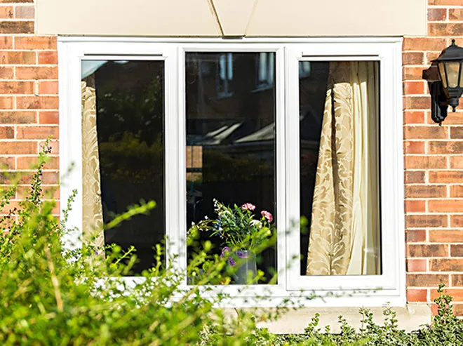 White Casement Window