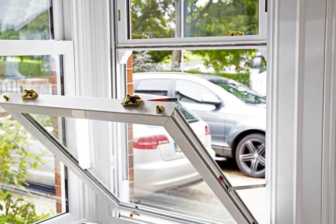 White Tilt Sash Window