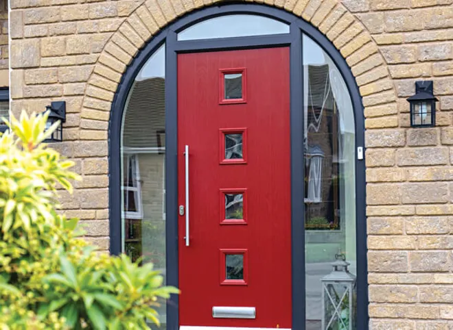 Red Composite Front Door