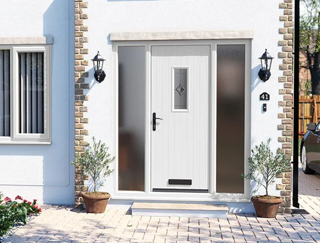 White Front Door Banner