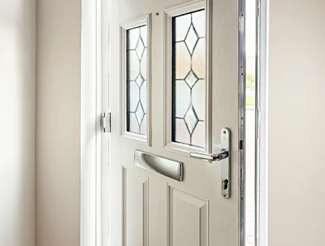 White Front Door Interior