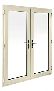Cream French Door Mockup