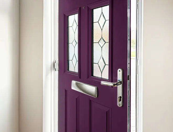 Purple Front Door Interior