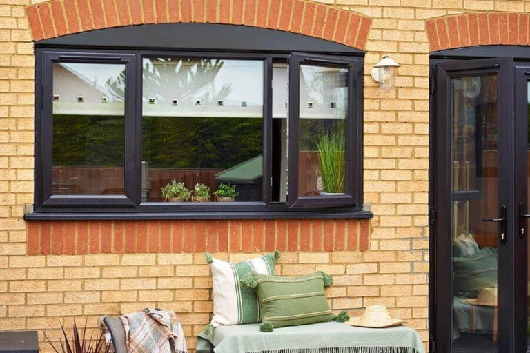 Coloured uPVC window and door