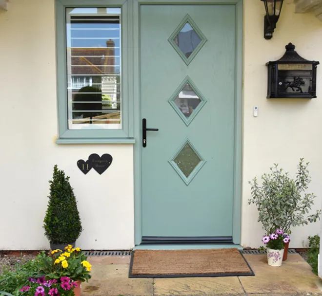 Sage Green composite door
