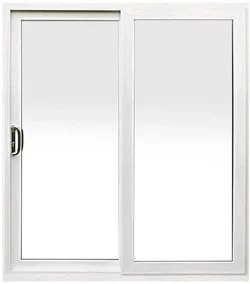 Patio Door Lockup Swatch White Woodgrain